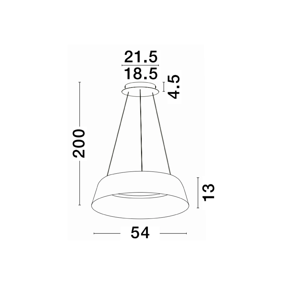 Hanglamp Alba zwart Ø 54cm Lyora 5212017439031