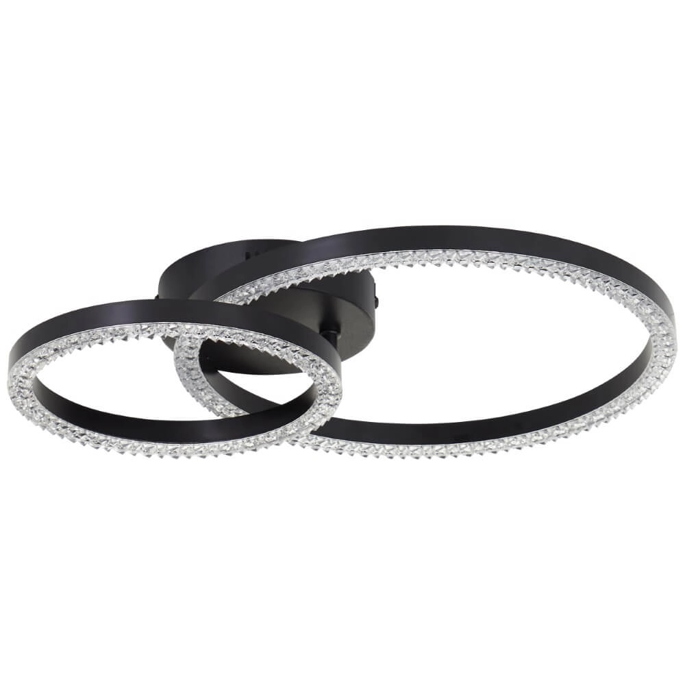 Zwarte plafondlamp Aurelia 2500lm Brilliant 4004353442124