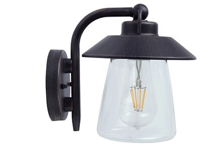 Leuke wandlamp Cate roestbruin