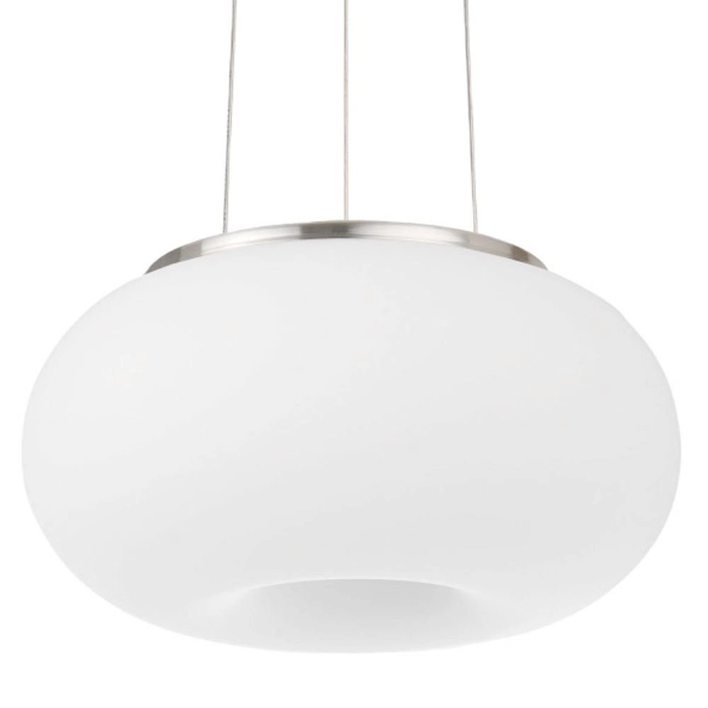 Design Hanglamp Optica 28cm nikkel met wit