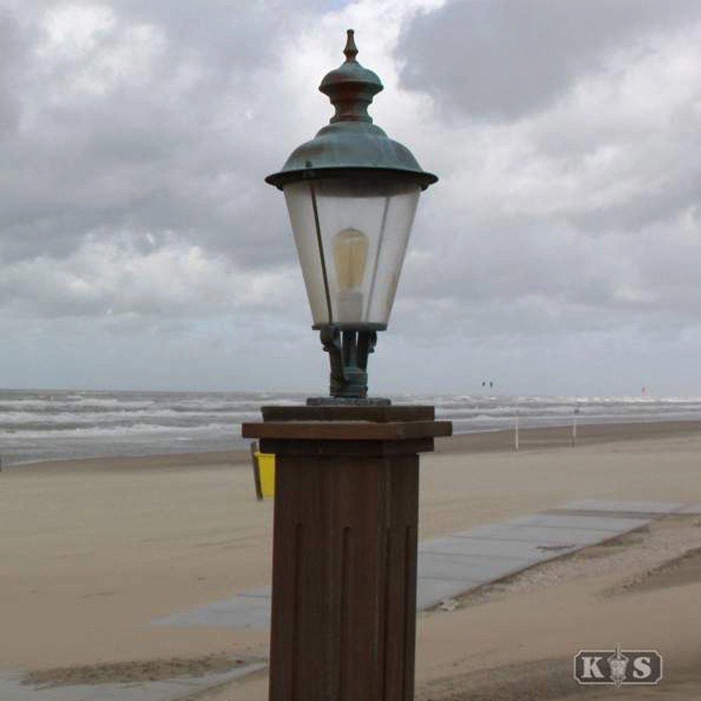 Ronde, nostalgische lantaarn lamp Berghuizen K1 zwart KS Verlichting 8714732140447