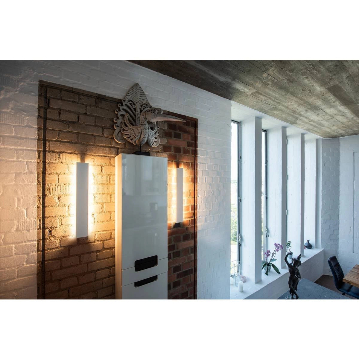 Langwerpige wandlamp Direto 60cm wit SLV 4024163248914