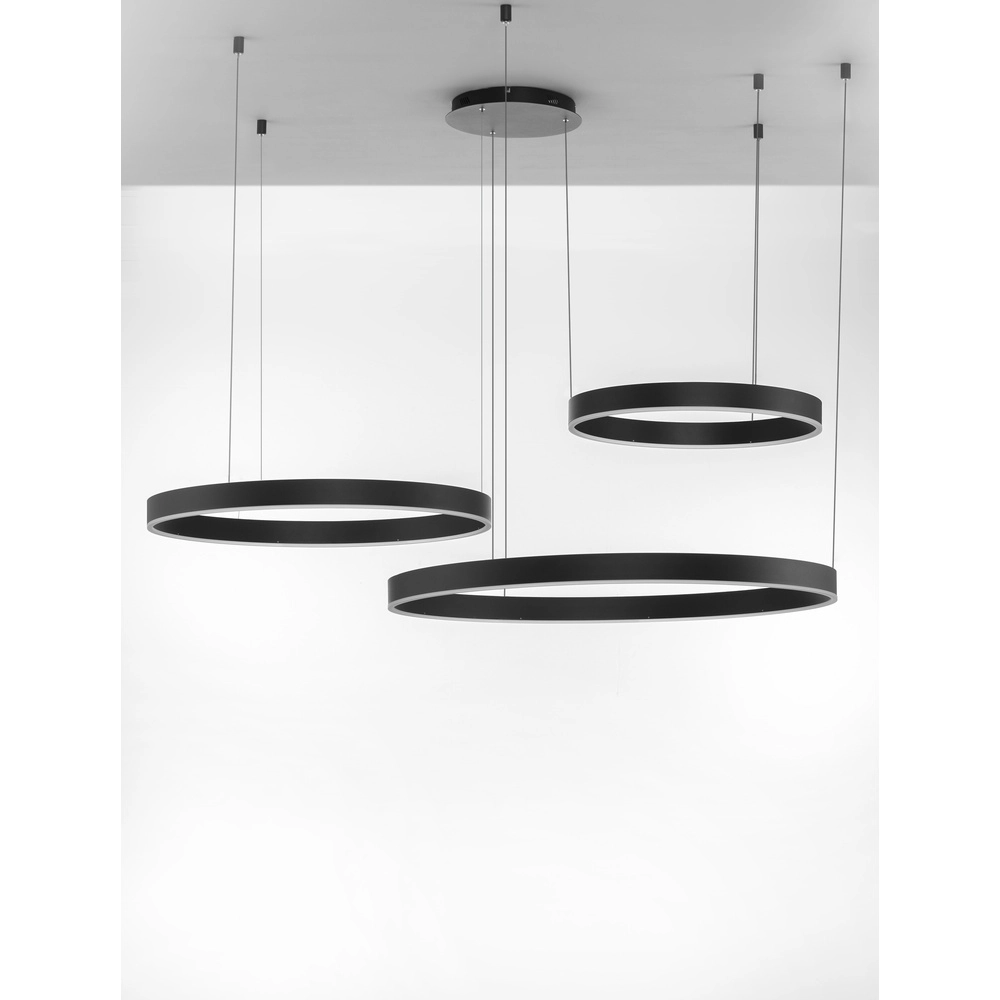 Hanglamp Motif zwart multi 3000K Lyora 5212017439222