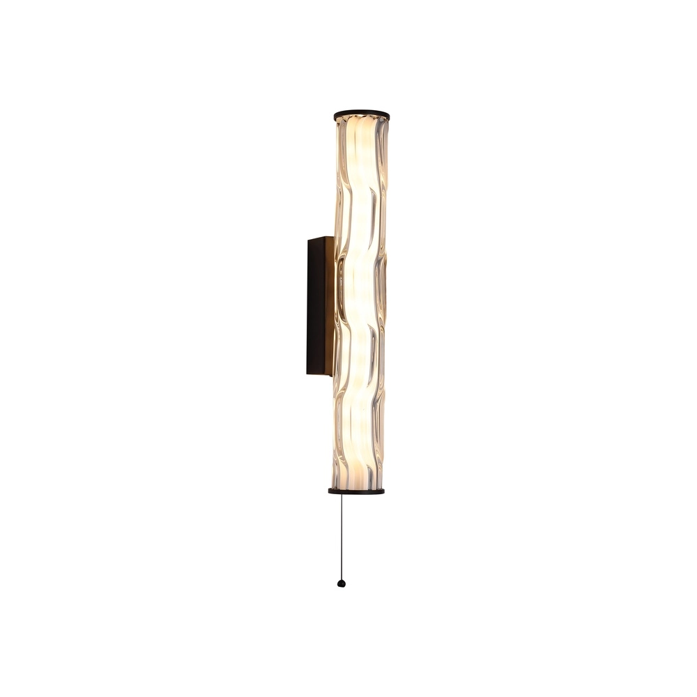 Wandlamp Vibrate zwart 43cm