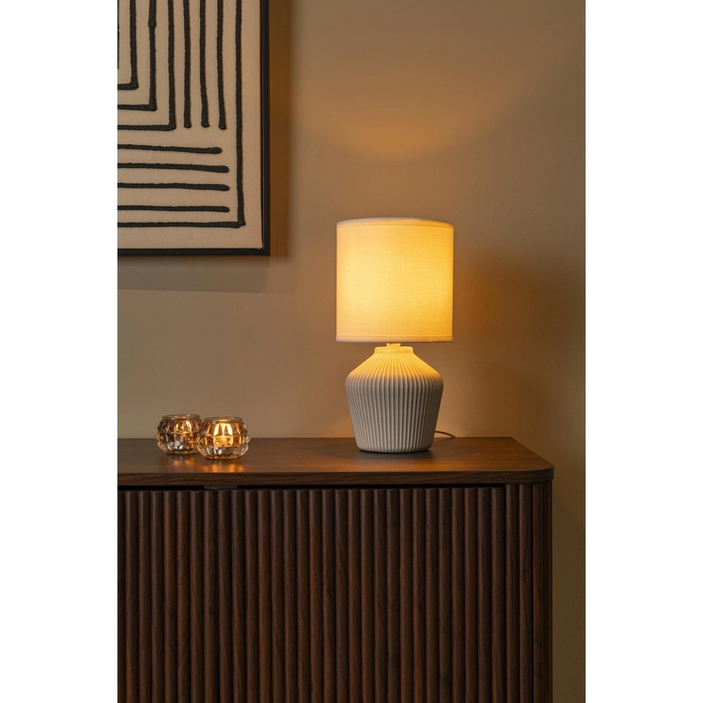 Prachtige schemerlamp Filiz Ø 16cm crème Lucide 5411212470348