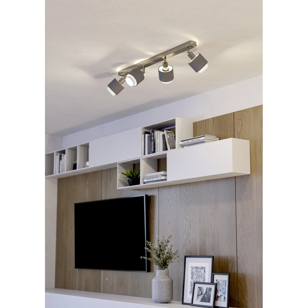 4-lichts plafondlamp Bellizzi RVS - 2x E14 Eglo 9008606304394