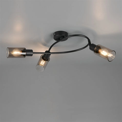Design plafondlamp Mars 3-lichts zwart