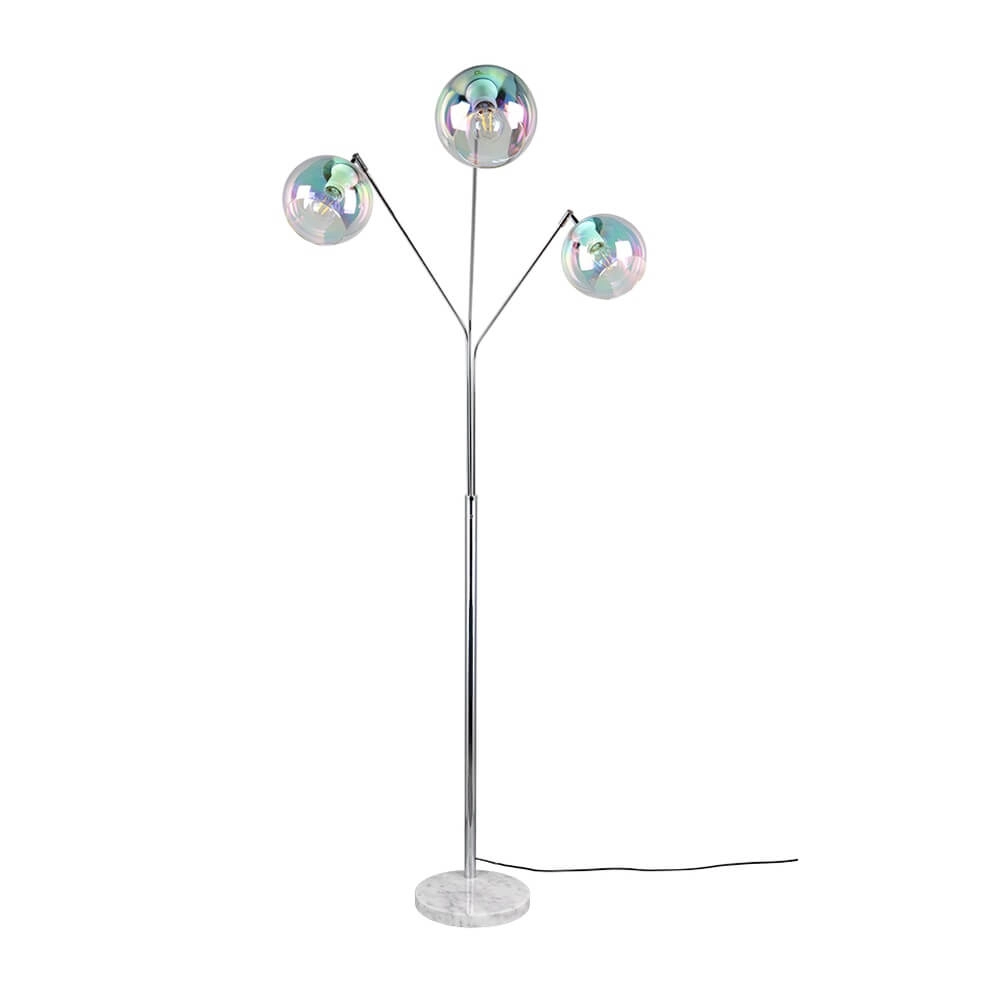 Design vloerlamp Paxton chroom Trio 4017807641219