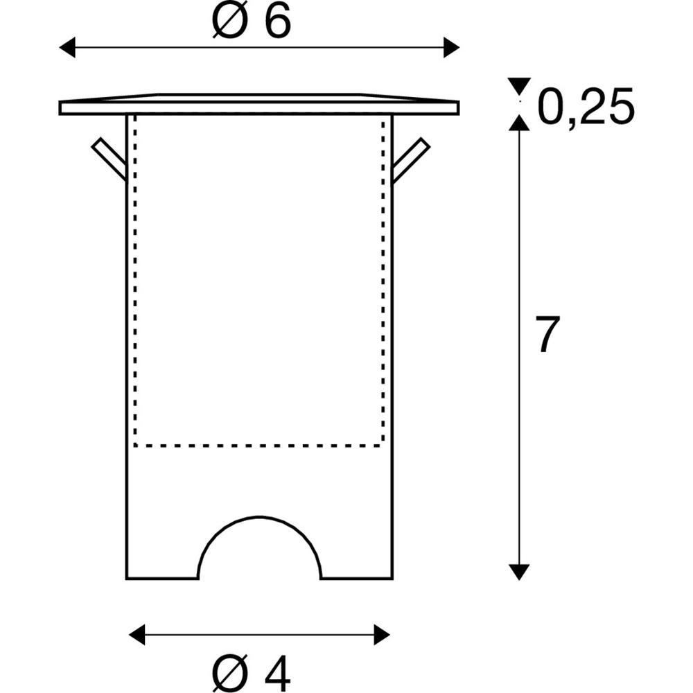 Grondspot Trail-Lite rvs SLV 4024163302296