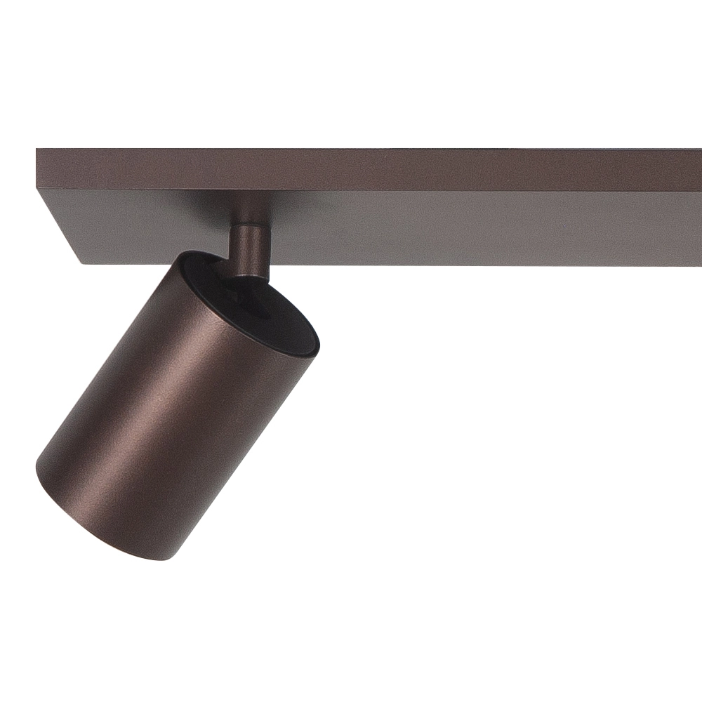Opbouwspot Mila 3-lichts recht choco Highlight 8718379050466