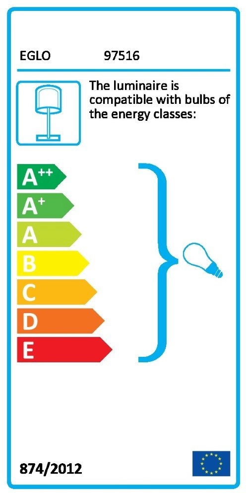 Landelijke schemerlamp Chietino 1 Eglo 9008606310074