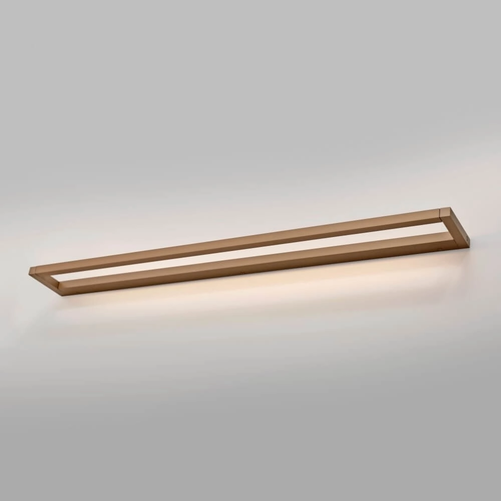 Strakke wandlamp Pure Puro brons 100cm Paul Neuhaus 4012248384237
