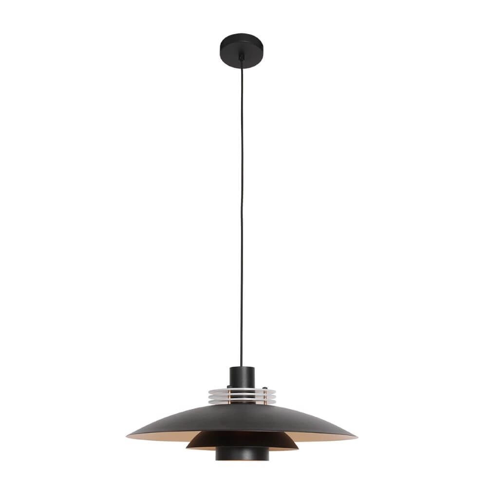 Retro hanglamp Flinter Ø 47cm - zwart Steinhauer 8712746148657