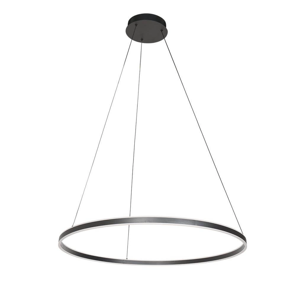 Design hanglamp Ringlux zwart Ø 80cm Steinhauer 8712746171570