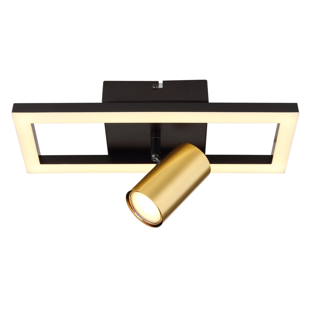Design wandlamp Marrie zwart met goud Globo 9007371432172