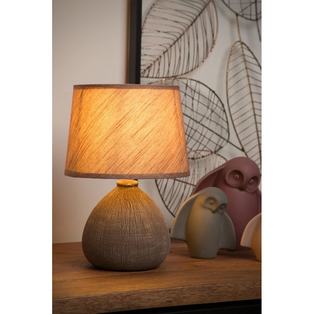 Schemerlamp Ramzi bruin Lucide 5411212470188
