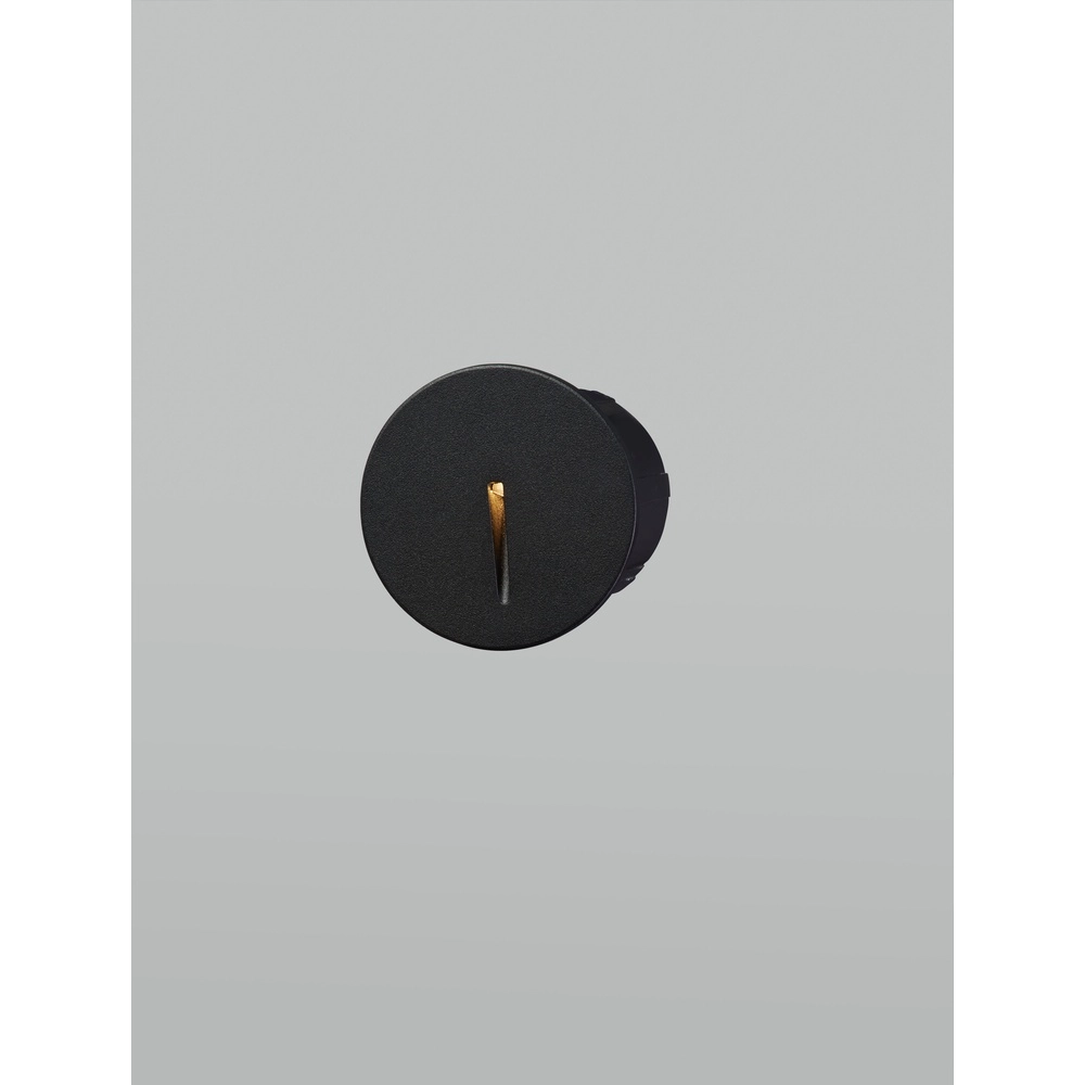 Inbouwlamp Aizen rond antraciet