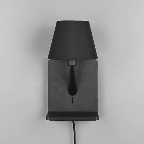 Strak nachtlampje Comfort zwart - met usb Trio 4017807614763