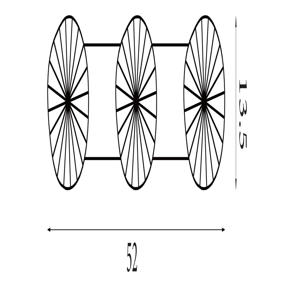 Plafondlamp Sunbeam 3-lichts Searchlight 5053423298542