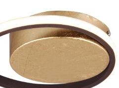 Roestbruine plafondlamp Zibal Ø 39cm Trio 4017807481938