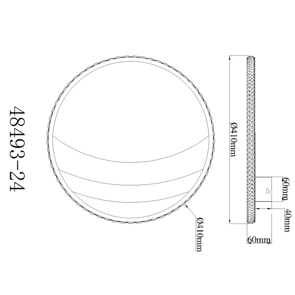 Unieke plafondlamp Constance zwart met goud Ø 41cm Globo 9007371566846