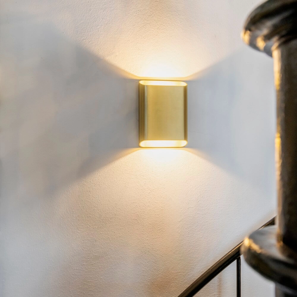 Wandlamp Diaz L Goud geborsteld Artdelight 8720701100312