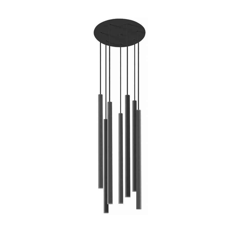 Zwarte hanglamp Laser 7-lichts