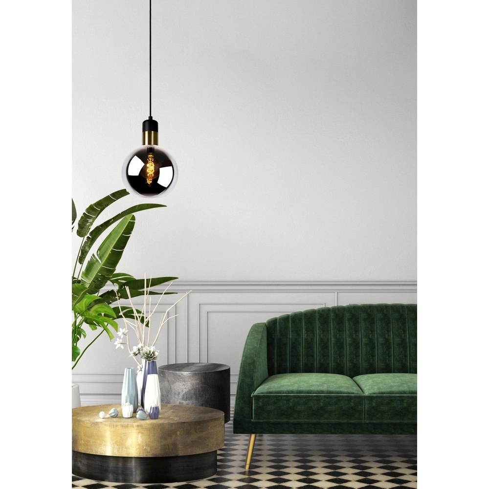 Hanglamp Julius Ø 20cm smoke glas Lucide 5411212343321