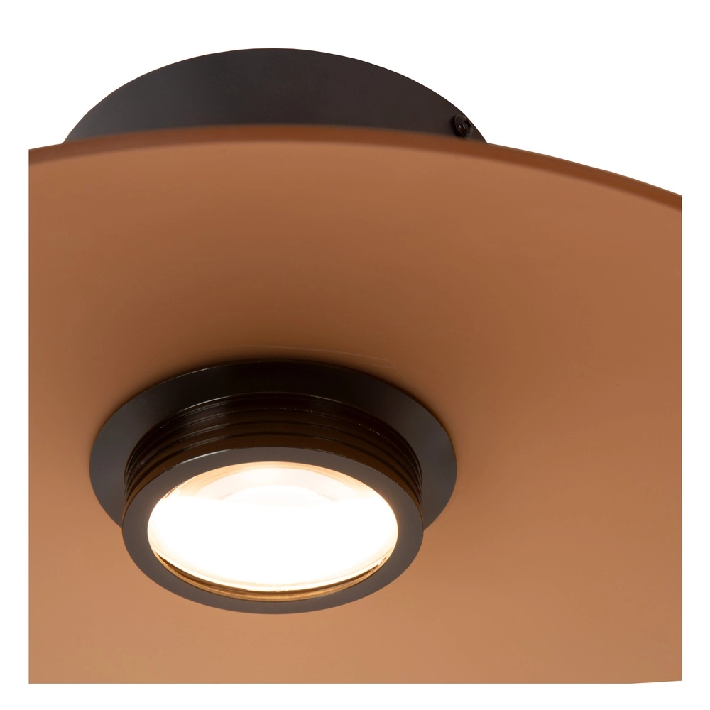 Strakke plafondlamp Menga Ø 40cm amber glas Premium by Lucide 5411212251220
