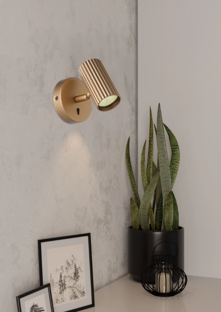 Opbouwspot Portillo enkel goud Eglo 9008606360543