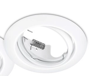 Set ronde inbouwspots Jura (3x) GU10 8,3cm wit Trio 4017807376357