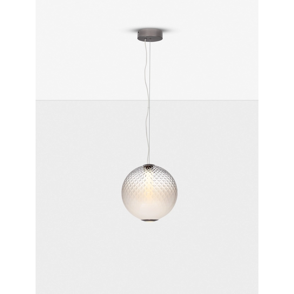 Hanglamp Aora bol opaal glas