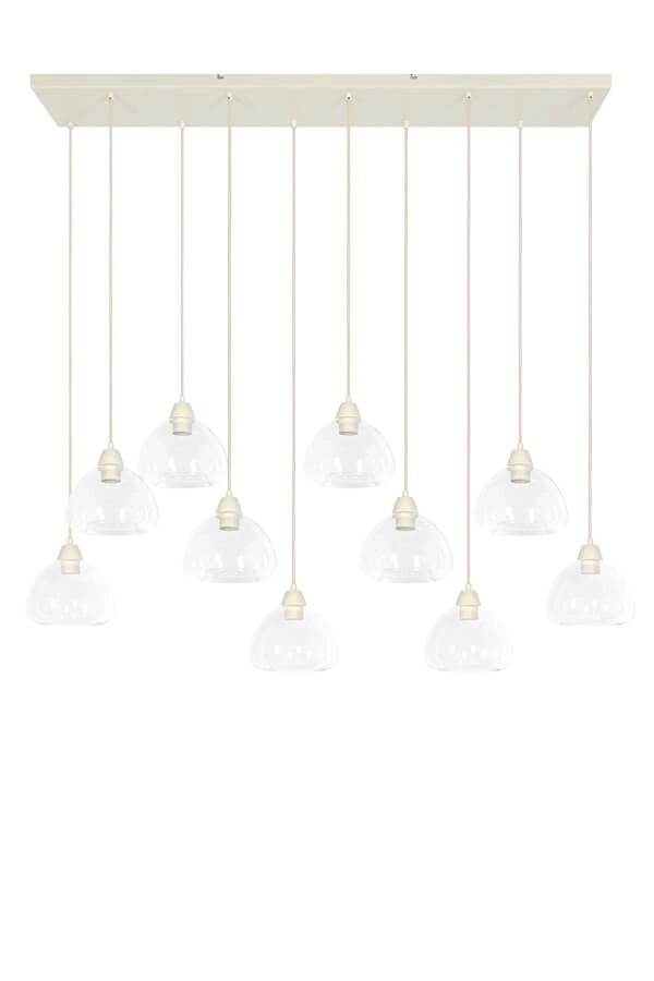 10-lichts hanglamp Bisho crème design 120cm Light & Living 8717807743338