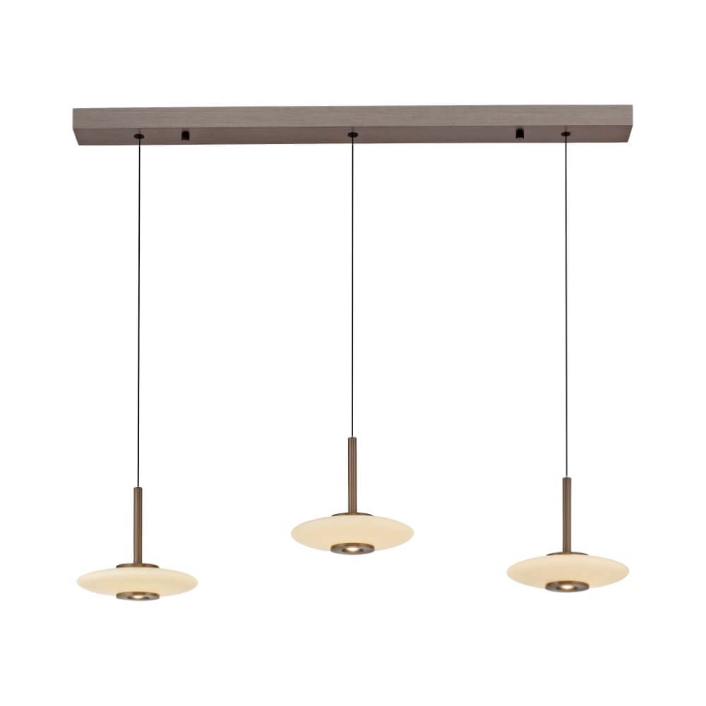 Hanglamp 3-lichts Pure Vitrum design bruin Paul Neuhaus 4012248382639