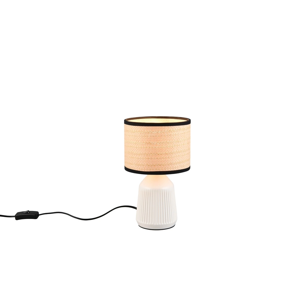 Tafellamp Formentera Ø 16cm wit Trio 4017807692105