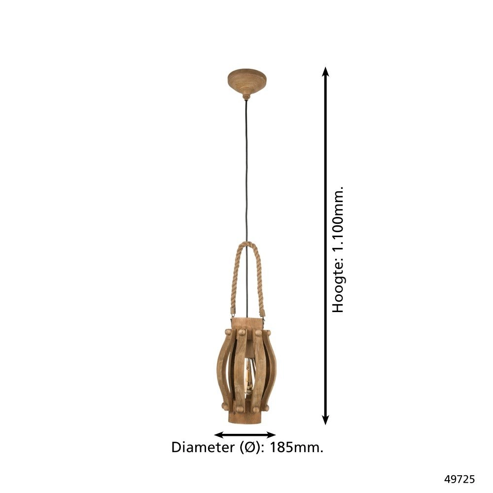 Hanglamp Kinross 18,5cm Eglo 9002759497255