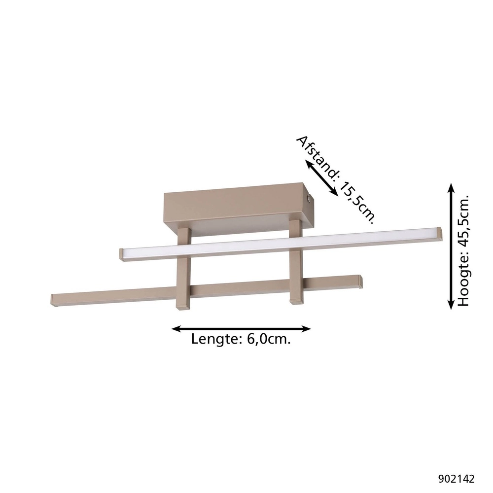 Design wandlamp Trepiliano zand bruin Eglo 9008606356706