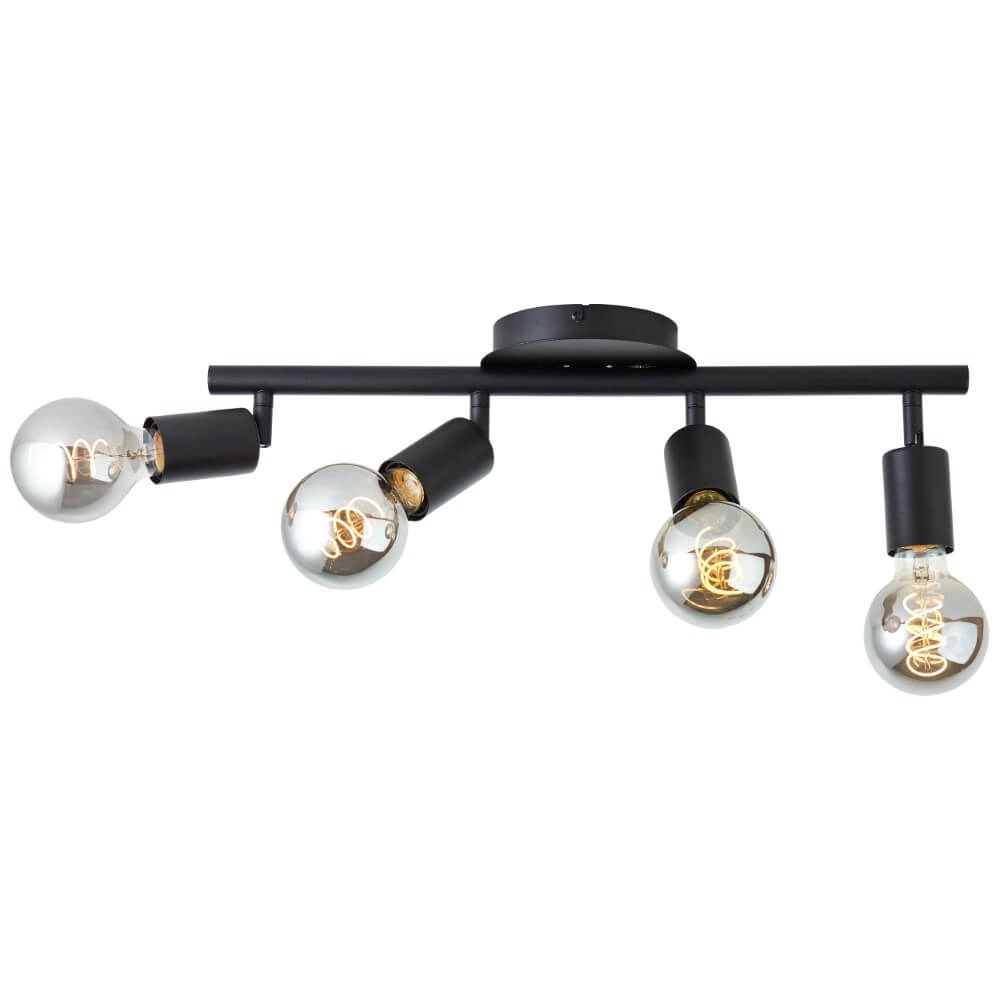 4-lichts plafondlamp Tiffany zwart Brilliant 4004353406485