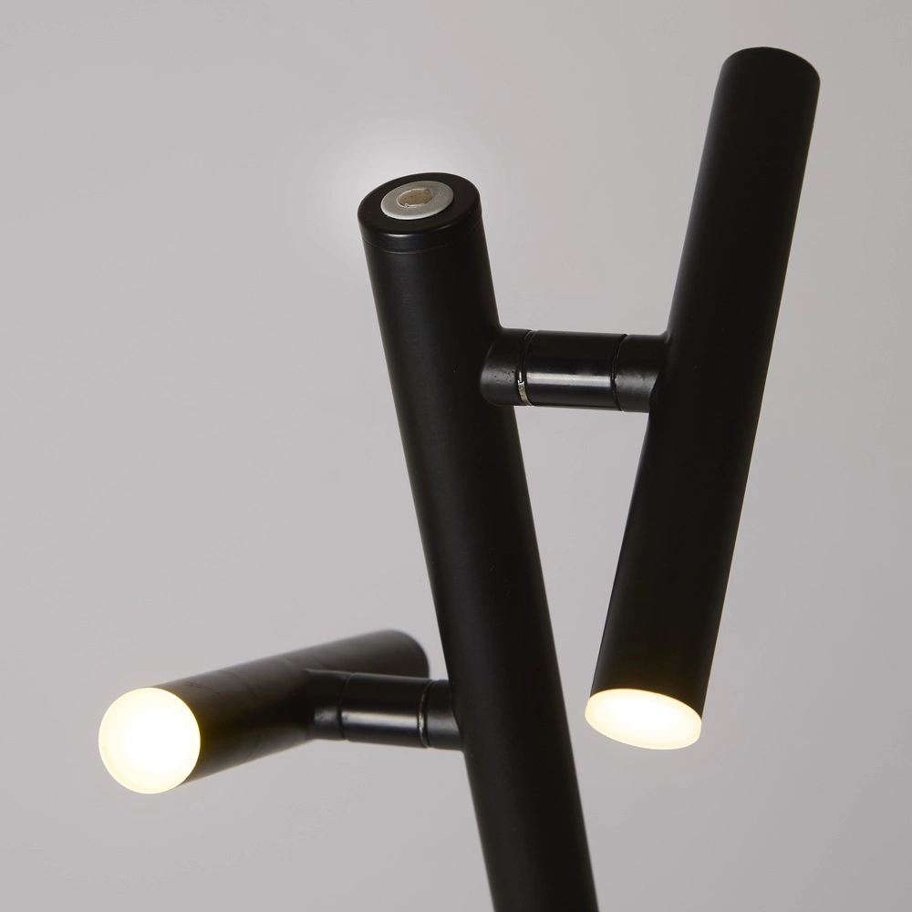 Vloerlamp Rechargeable zwart 2-lichts Searchlight 5053423298856