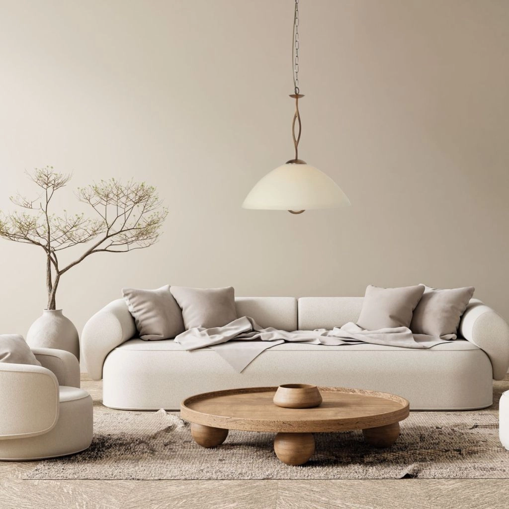 Klassieke hanglamp Anthea 1-lichts brons Steinhauer 8712746180220