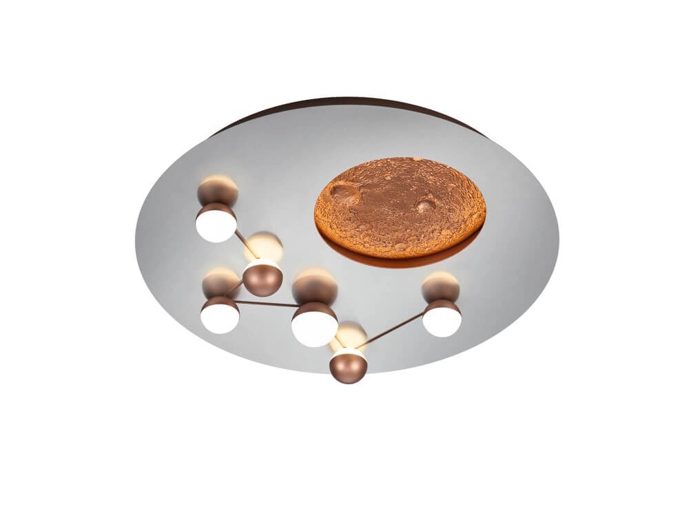 Design plafondlamp Zodiac grijs Trio 4017807580952