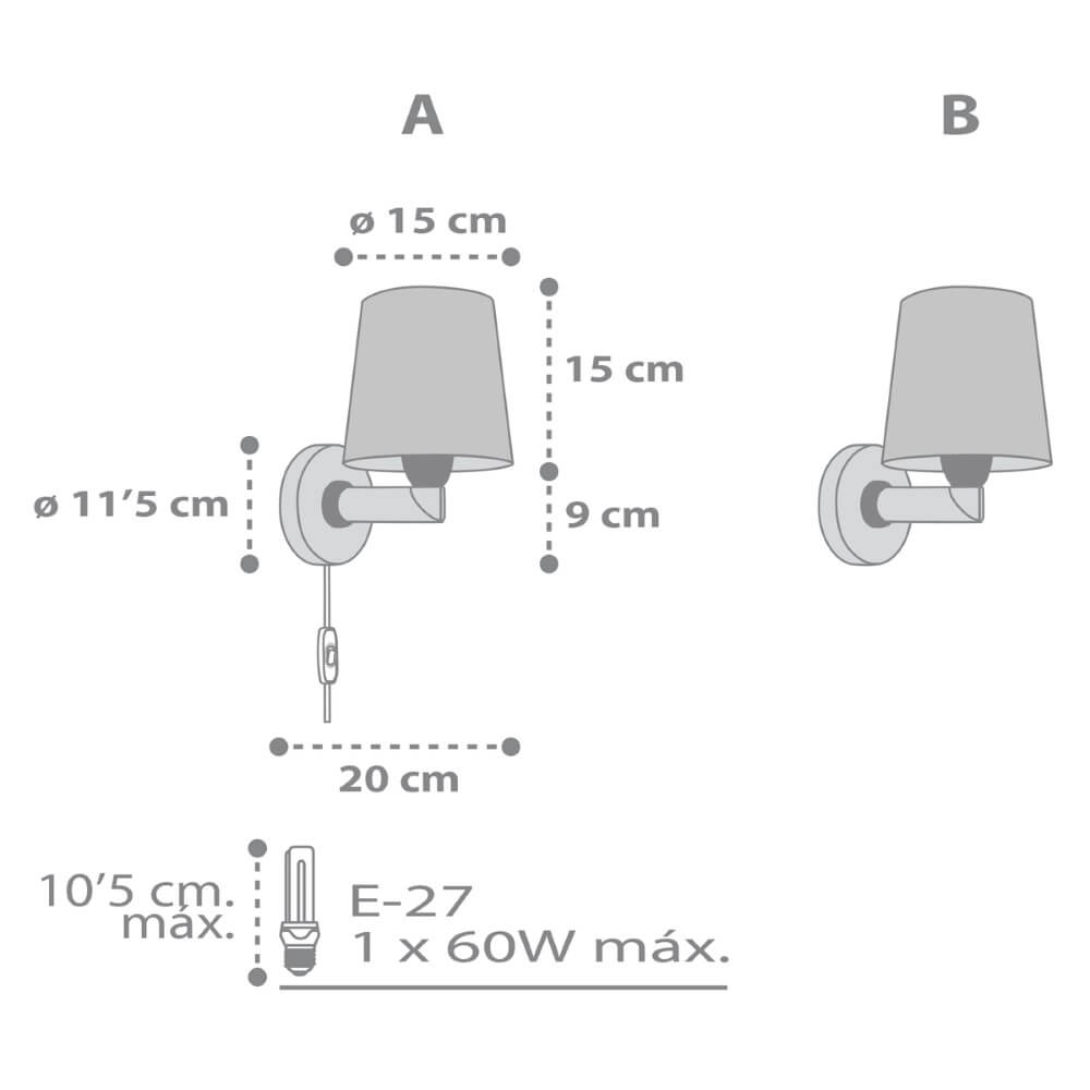 Kinderkamer wandlamp Star Light soft grijs Dalber 8420406001463
