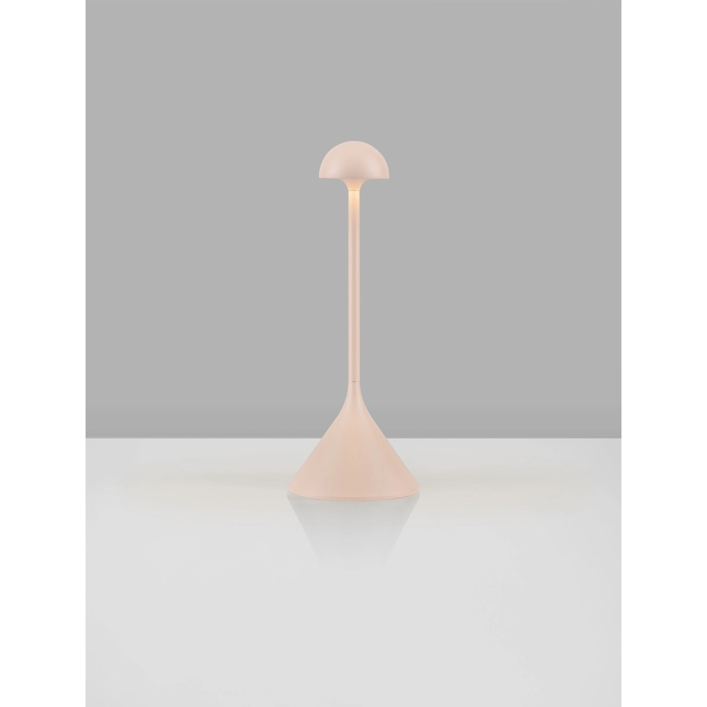 Tafellamp Dalt zand bruin oplaadbaar met USB Lyora 5212017477064