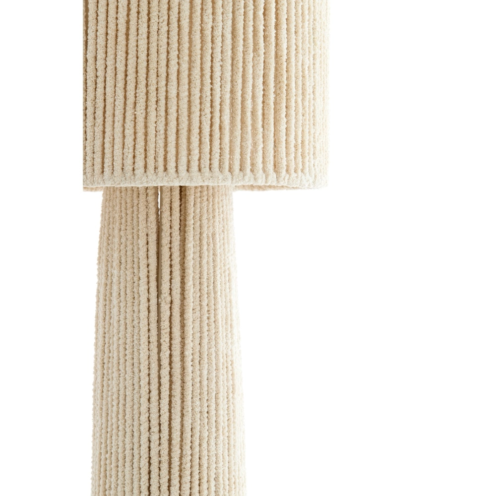 Zand staande schemerlamp Michiel 160cm - chenille crème Light & Living 8717807786151