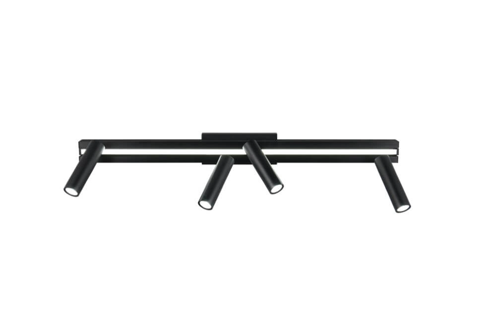 4-lichts led spot Zeno zwart Trio 4017807622904
