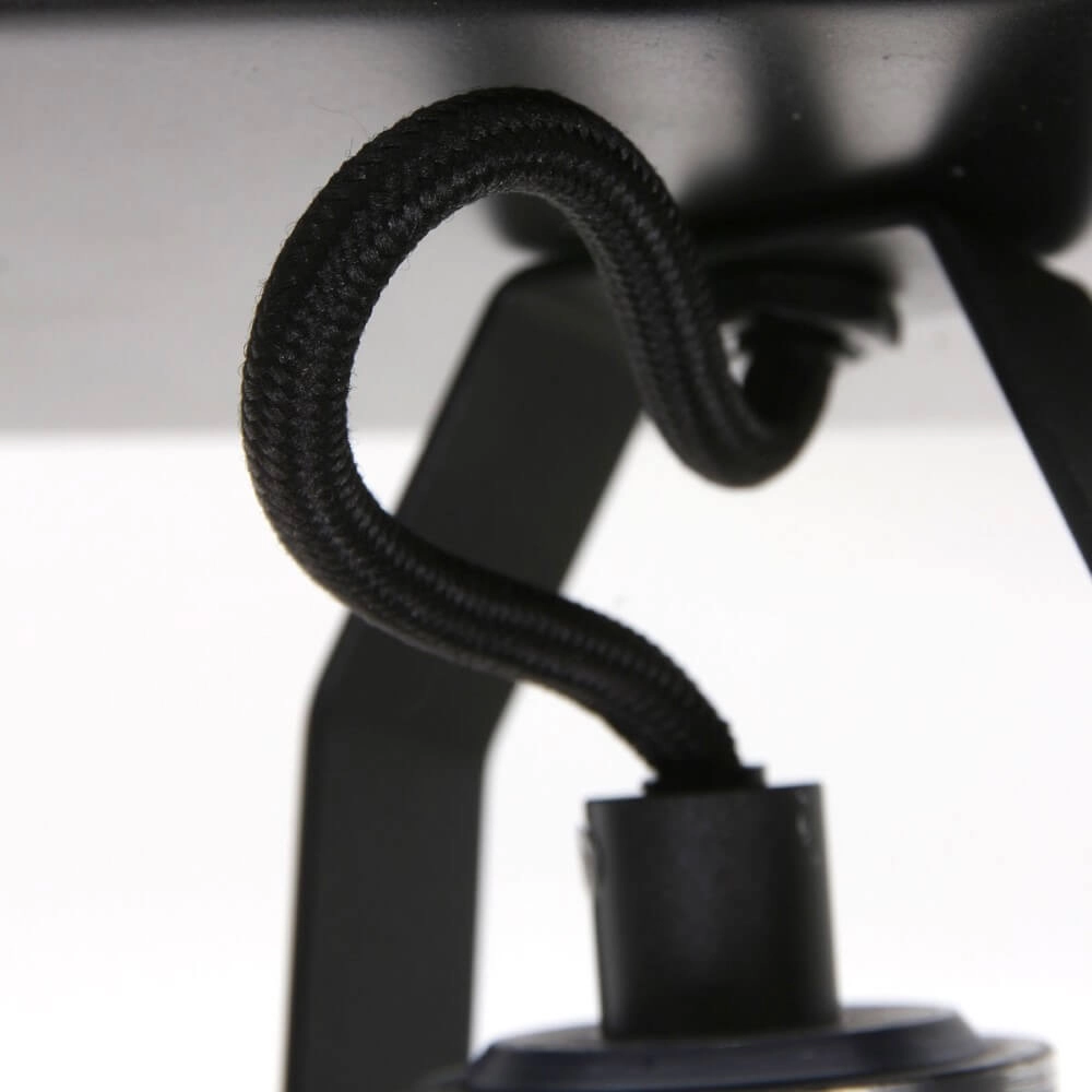 Zwarte opbouwspot Brooklyn 3-lichts Steinhauer 8712746127911