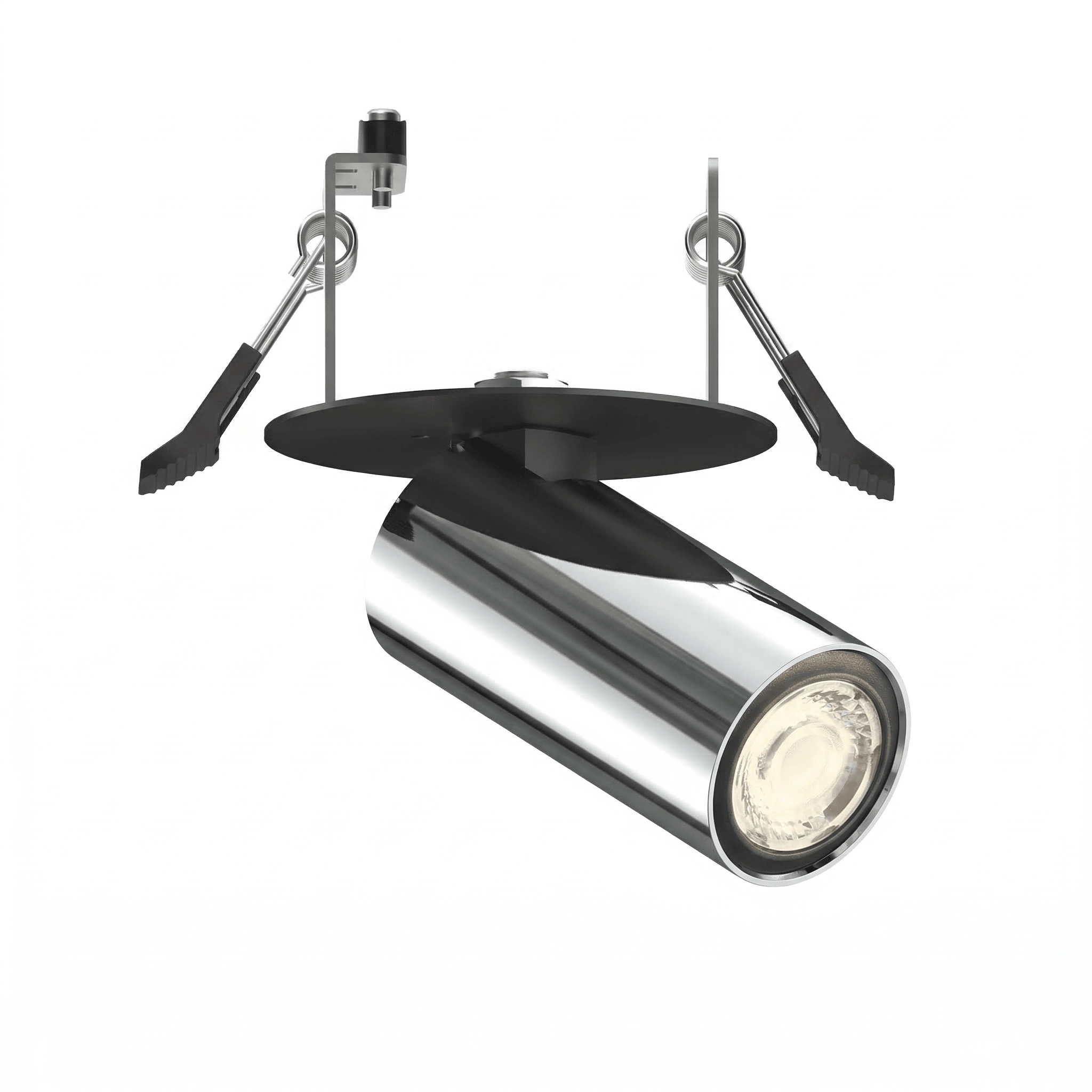 Inbouw spot Tevo Mini zwart met chroom