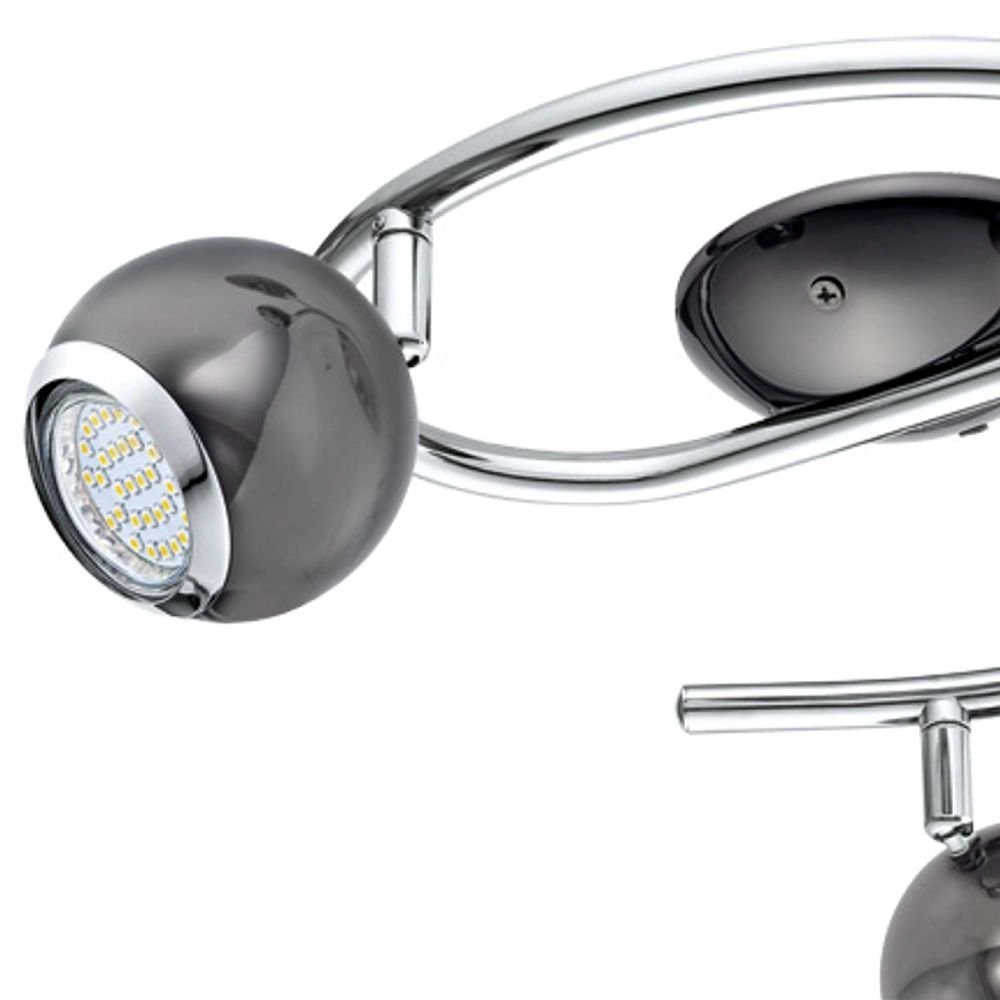 Led plafondspot Bimeda led 3-lichts nikkel zwart Eglo 9002759310073