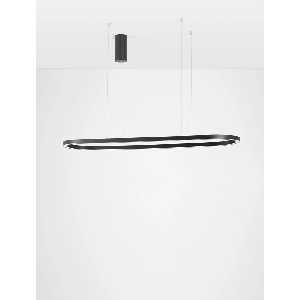Ovale hanglamp Cuppe zwart Lyora 5212017438492