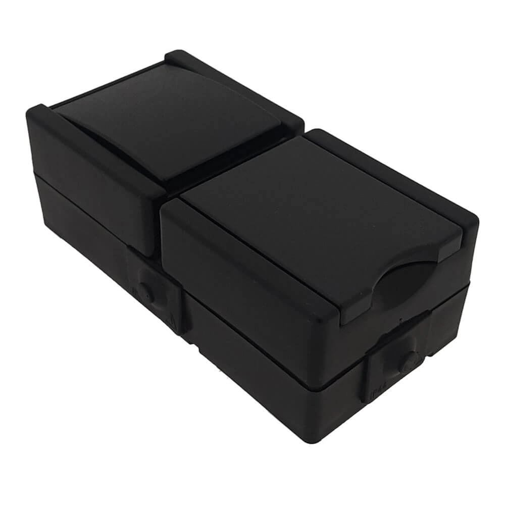 Stopcontact en schakelaar ProAQA zwart Lyora 4008224658942